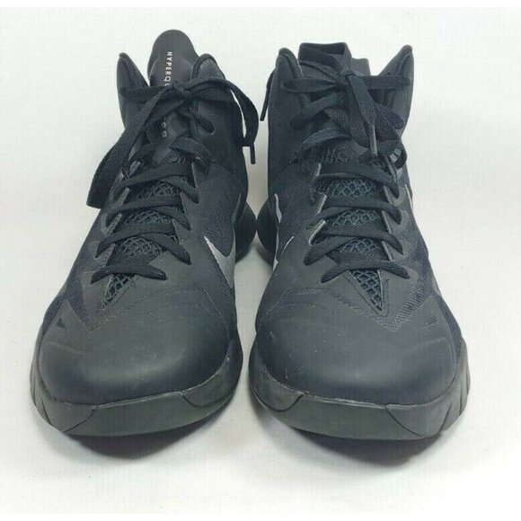 Nike Lunar Hyper Quickness Black Mesh Mid Top Men's Size 7 - Picture 3 of 7
